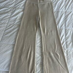 Cozy Beige Knit Pants